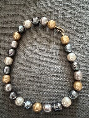 Majorica Multicolor Baroque Pearl Necklace